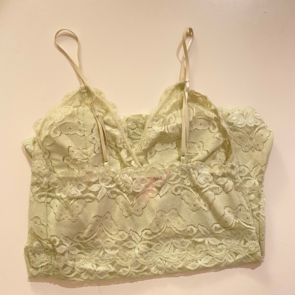 La Vie En Rose lace green slip dress, perfect for Halloween costumes! - Picture 2 of 4